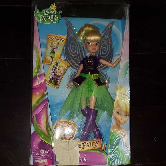 Disney Fairies Tinker Bell Doll with Green and Blue Outfit - Picture 1 of 4